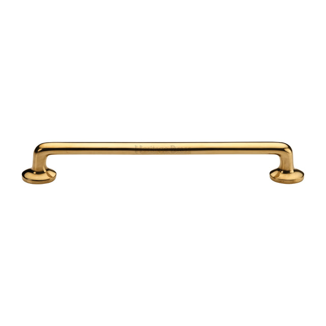 High quality image of Heritage Brass Cabinet Pull Traditional Design 203mm CTC Unlacquered Brass Finish | Sku. C0376 256-ULB | available from Trade Door Handles.