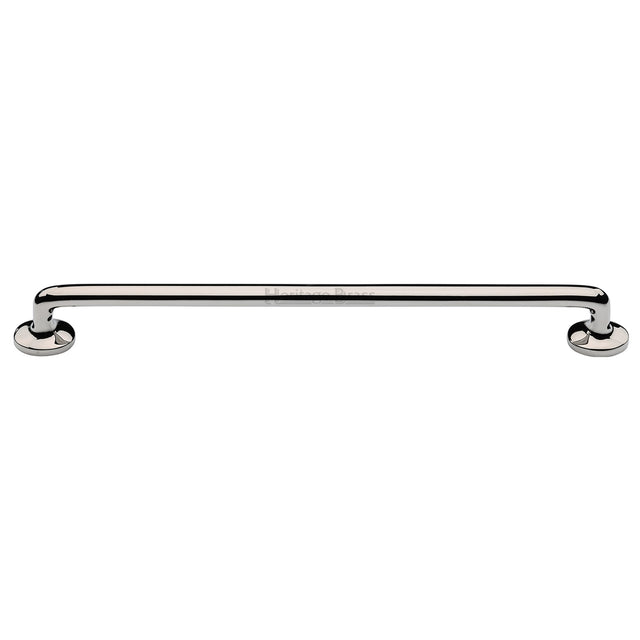 High quality image of the Heritage Brass Cabinet Pull Traditional Design 256mm CTC Polished Nickel Finish | Sku. c0376-256-pnf | Discounted prices available from Trade Door Handles