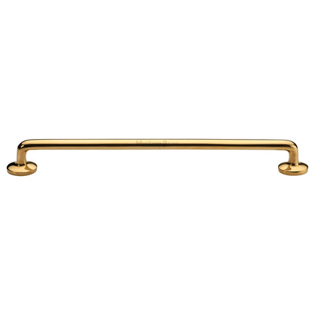 High quality image of Heritage Brass Cabinet Pull Traditional Design 256mm CTC Unlacquered Brass Finish | Sku. C0376 96-ULB | available from Trade Door Handles.