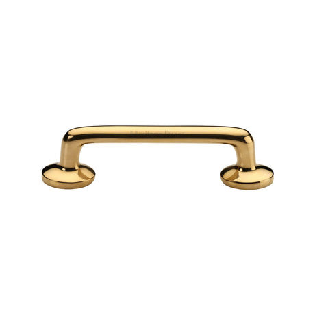 High quality image of Heritage Brass Cabinet Pull Traditional Design 96mm CTC Unlacquered Brass Finish | Sku. C113 32-ULB | available from Trade Door Handles.