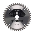 This is an image of Timco - Circular Saw Blade - Trimming/Crosscut - Medium/Fine 150 x 20 x 40T (1 Each Clamshell) C1502040