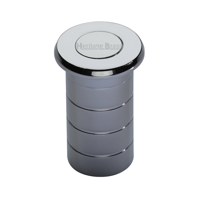 High quality image of the Heritage Brass Dust Excluding Floor Socket Polished Chrome Finish
 | Sku. c1625-40-pc | Discounted prices available from Trade Door Handles
