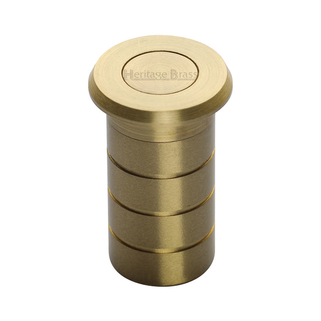 High quality image of the Heritage Brass Dust Excluding Floor Socket Satin Brass Finish
 | Sku. c1625-40-sb | Discounted prices available from Trade Door Handles