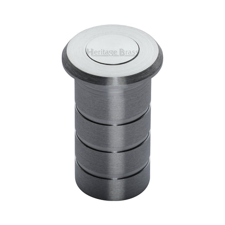 High quality image of the Heritage Brass Dust Excluding Floor Socket Satin Chrome Finish
 | Sku. c1625-40-sc | Discounted prices available from Trade Door Handles