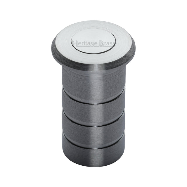 High quality image of the Heritage Brass Dust Excluding Floor Socket Satin Chrome Finish
 | Sku. c1625-40-sc | Discounted prices available from Trade Door Handles