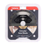 This is an image of Timco - Circular Saw Blade - Combination - Medium 165 x 30 x 18T (1 Each Clamshell) C1653018