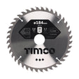 This is an image of Timco - Circular Saw Blade - Trimming/Crosscut - Medium/Fine 184 x 30 x 40T (1 Each Clamshell) C1843040