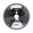 This is an image of Timco - Circular Saw Blade - Fine Trim/Finishing - Extra Fine 184 x 30 x 60T (1 Each Clamshell) C1843060