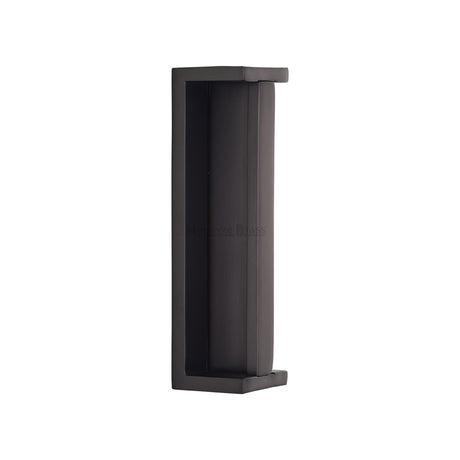 High quality image of the Heritage Brass - Sliding Flush Pull Matt Bronze | Sku. C1874-MB | Trade Door Handles