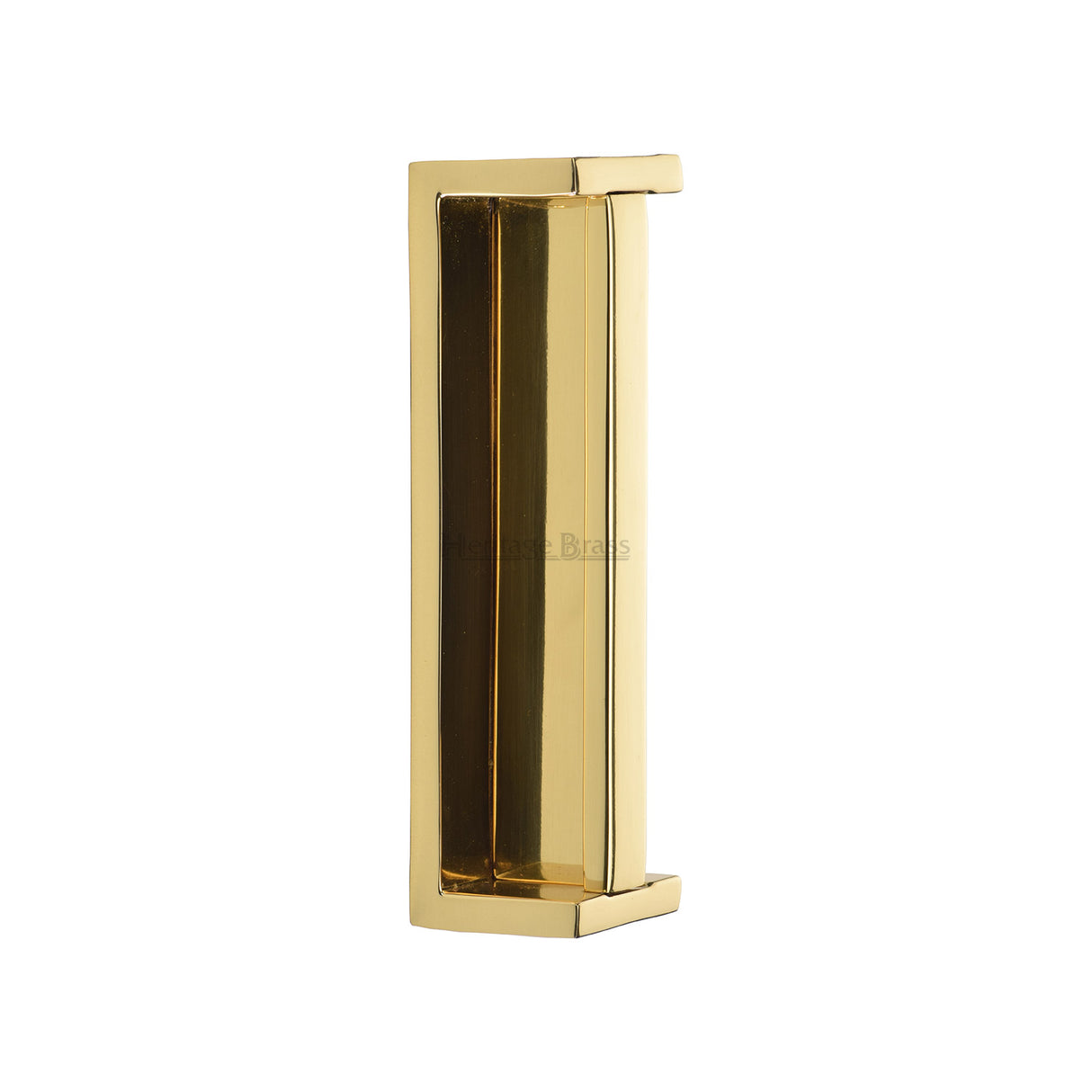 High quality image of the Heritage Brass - Sliding Flush Pull Polished Brass | Sku. C1874-PB | Trade Door Handles