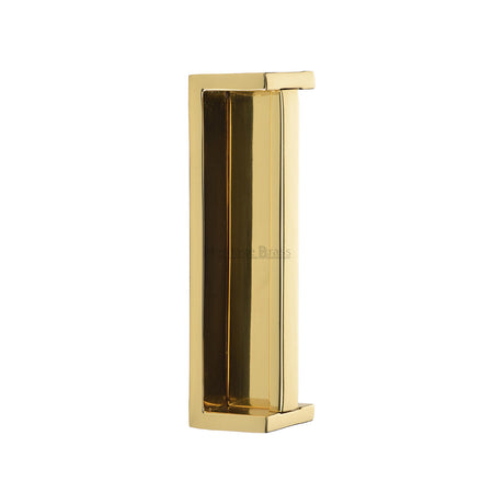 High quality image of the Heritage Brass - Sliding Flush Pull Polished Brass | Sku. C1874-PB | Trade Door Handles
