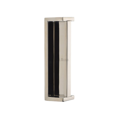 High quality image of the Heritage Brass - Sliding Flush Pull Polished Nickel Finish | Sku. C1874-PNF | Trade Door Handles