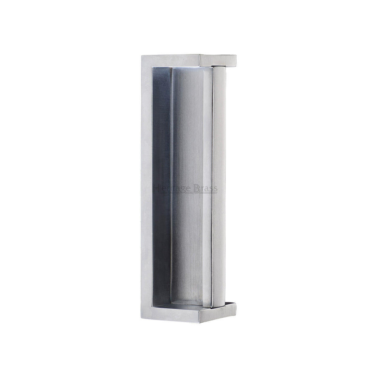 High quality image of the Heritage Brass - Sliding Flush Pull Satin Chrome | Sku. C1874-SC | Trade Door Handles