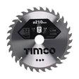 This is an image of Timco - Circular Saw Blade - General Purpose - Coarse/Medium 210 x 30 x 32T (1 Each Clamshell) C2103032
