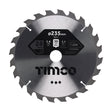 This is an image of Timco - Circular Saw Blade - General Purpose - Coarse/Medium 235 x 30 x 24T (1 Each Clamshell) C2353024