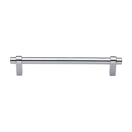 High quality image of the Heritage Brass Cabinet Pull Industrial Design 192mm CTC Polished Chrome Finish | Sku. c2480-192-pc | Discounted prices available from Trade Door Handles