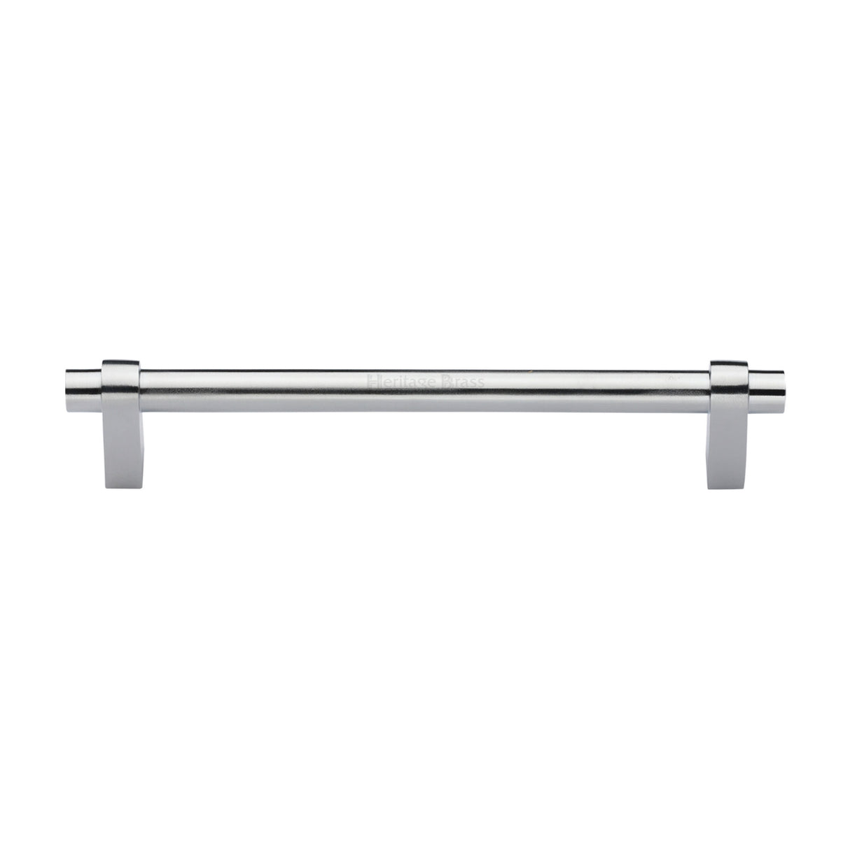 High quality image of the Heritage Brass Cabinet Pull Industrial Design 192mm CTC Satin Chrome Finish | Sku. c2480-192-sc | Discounted prices available from Trade Door Handles