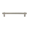 High quality image of the Heritage Brass Cabinet Pull Industrial Design 192mm CTC Satin Nickel Finish | Sku. c2480-192-sn | Discounted prices available from Trade Door Handles