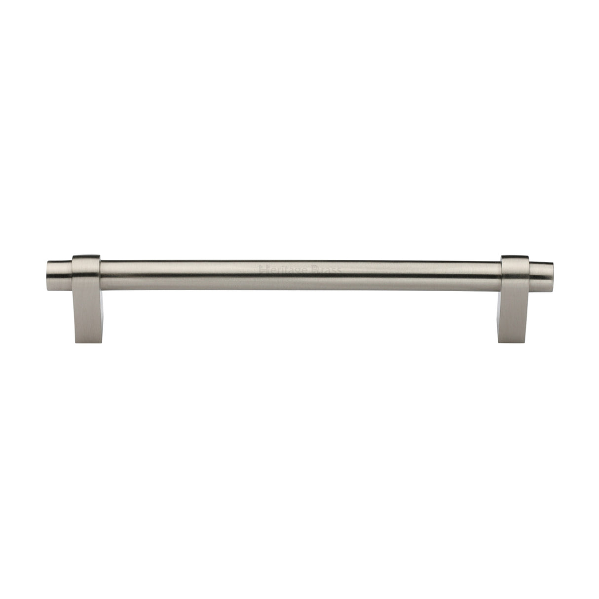 High quality image of the Heritage Brass Cabinet Pull Industrial Design 192mm CTC Satin Nickel Finish | Sku. c2480-192-sn | Discounted prices available from Trade Door Handles