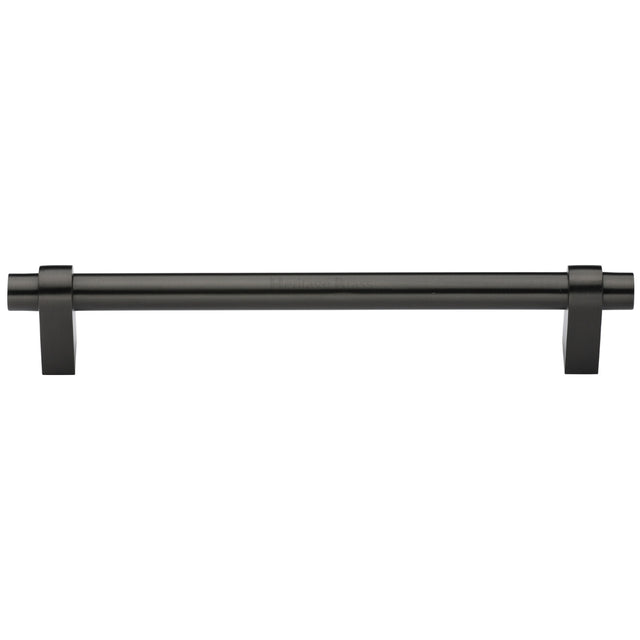 High quality image of the Heritage Brass Cabinet Pull Industrial Design 256mm CTC Matt Bronze Finish | Sku. c2480-256-mb | Discounted prices available from Trade Door Handles