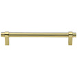 High quality image of the Heritage Brass Cabinet Pull Industrial Design 256mm CTC Polished Brass Finish | Sku. c2480-256-pb | Discounted prices available from Trade Door Handles