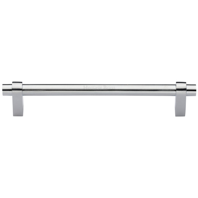 High quality image of the Heritage Brass Cabinet Pull Industrial Design 256mm CTC Satin Chrome Finish | Sku. c2480-256-sc | Discounted prices available from Trade Door Handles