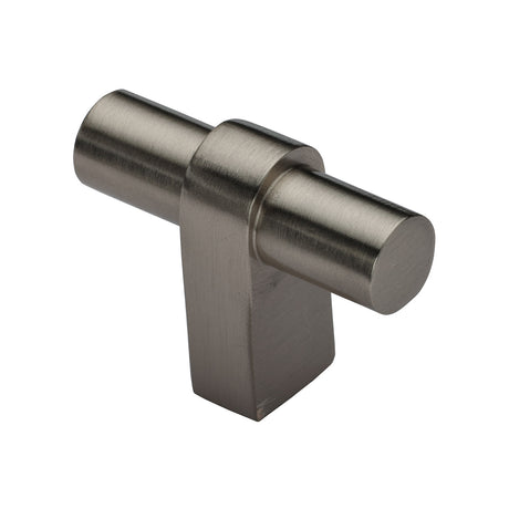 High quality image of Heritage Brass - Industrial T-Bar Cabinet Knob - Satin Nickel | Sku. c2482-sn | available to order from Trade Door Handles in Kendal.