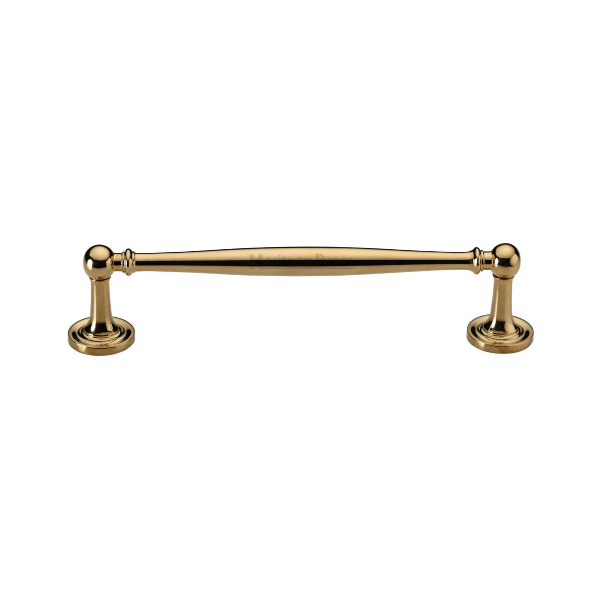 High quality image of Heritage Brass Cabinet Pull Colonial Design 152mm CTC Unlacquered Brass Finish | Sku. C2533 203-ULB | available from Trade Door Handles.