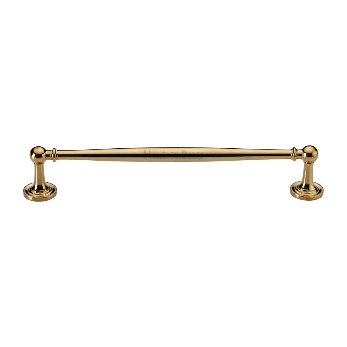 High quality image of Heritage Brass Cabinet Pull Colonial Design 203mm CTC Unlacquered Brass Finish | Sku. C2533 254-ULB | available from Trade Door Handles.