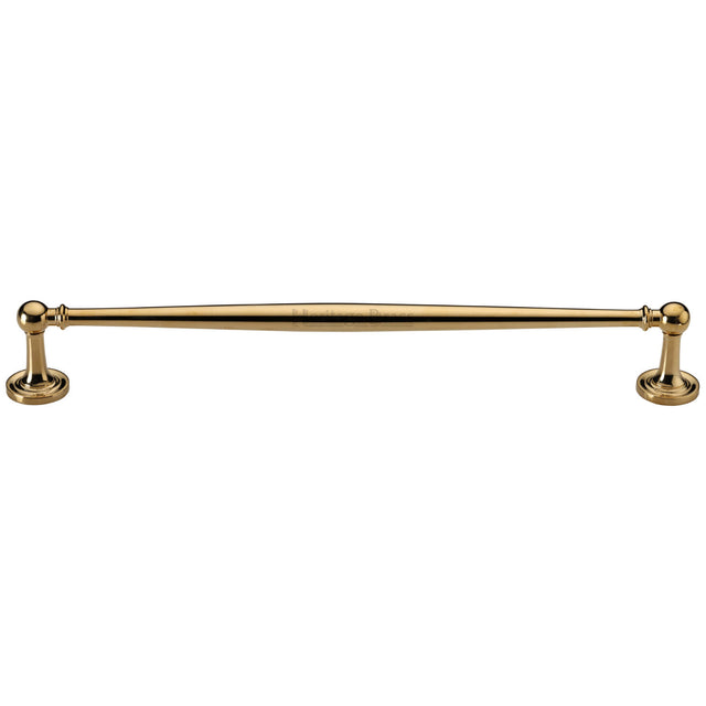 High quality image of Heritage Brass Cabinet Pull Colonial Design 254mm CTC Unlacquered Brass Finish | Sku. C2533 96-ULB | available from Trade Door Handles.