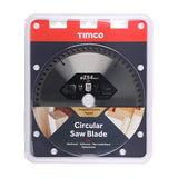 This is an image of Timco - Circular Saw Blade - Trimming/Crosscut - Medium/Fine 254 x 30 x 60T (1 Each Clamshell) C2543060