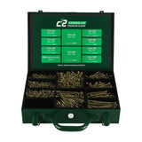 This is an image of Timco - C2 Strong-Fix Screws Trade Case - PZ - Double Countersunk - Yellow - (1798 PCS Case) C2SC