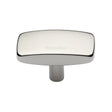 High quality image of the Heritage Brass Cabinet Knob Rectangular Design 41mm Polished Nickel Finish | Sku. c3384-41-pnf | Discounted prices available from Trade Door Handles