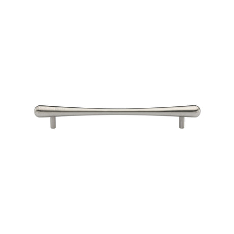 High quality image of the Heritage Brass Cabinet Pull T-Bar Raindrop Design 128mm CTC Satin Nickel Finish | Sku. c3570-128-sn | Discounted prices available from Trade Door Handles