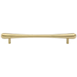 High quality image of the Heritage Brass Cabinet Pull T-Bar Raindrop Design 256mm CTC Satin Brass Finish | Sku. c3570-256-sb | Discounted prices available from Trade Door Handles