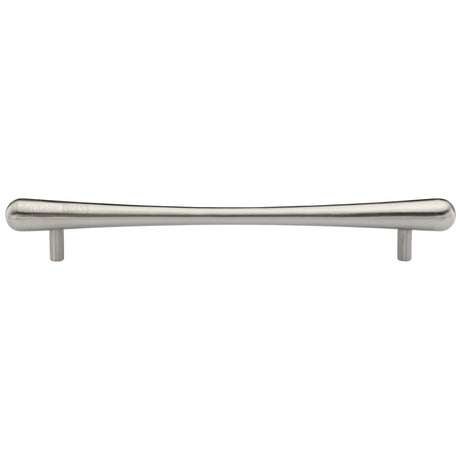 High quality image of the Heritage Brass Cabinet Pull T-Bar Raindrop Design 256mm CTC Satin Nickel Finish | Sku. c3570-256-sn | Discounted prices available from Trade Door Handles