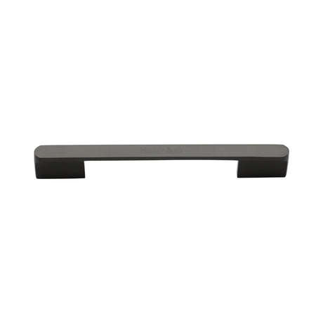 High quality image of the Heritage Brass Cabinet Pull Bridge Design 128&amp;160mm CTC Matt Bronze Finish
 | Sku. c3684-128-160mb | Discounted prices available from Trade Door Handles