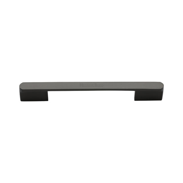 High quality image of the Heritage Brass Cabinet Pull Bridge Design 128&amp;160mm CTC Matt Bronze Finish
 | Sku. c3684-128-160mb | Discounted prices available from Trade Door Handles