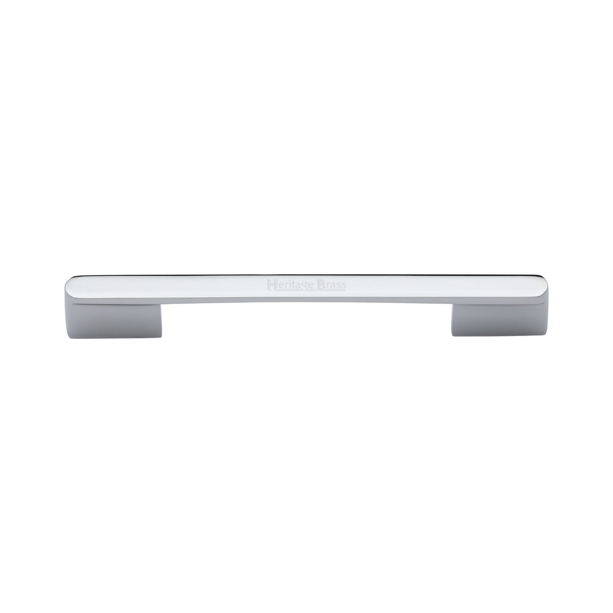 High quality image of the Heritage Brass Cabinet Pull Bridge Design 128&amp;160mm CTC Polished Chrome Finish
 | Sku. c3684-128-160pc | Discounted prices available from Trade Door Handles