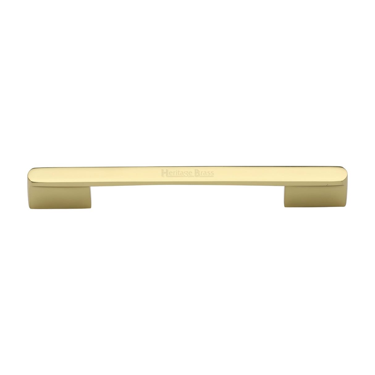 High quality image of the Heritage Brass Cabinet Pull Bridge Design 192&amp;224mm CTC Polished Brass Finish
 | Sku. c3684-192-224pb | Discounted prices available from Trade Door Handles
