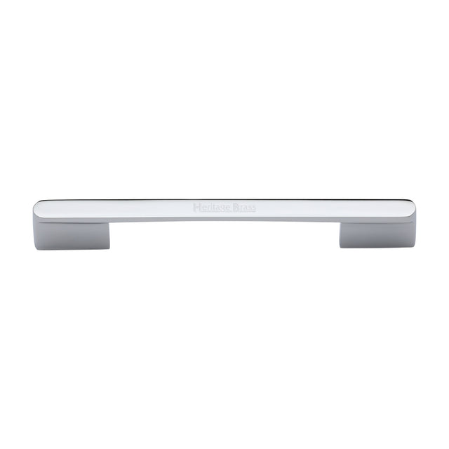 High quality image of the Heritage Brass Cabinet Pull Bridge Design 192&amp;224mm CTC Polished Chrome Finish
 | Sku. c3684-192-224pc | Discounted prices available from Trade Door Handles