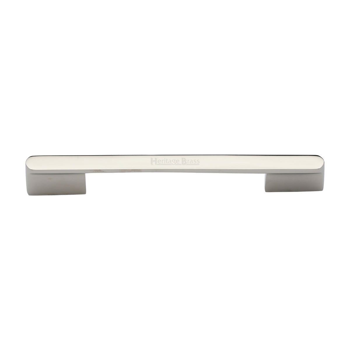 High quality image of the Heritage Brass Cabinet Pull Bridge Design 192&amp;224mm CTC Polished Nickel Finish
 | Sku. c3684-192-224pn | Discounted prices available from Trade Door Handles