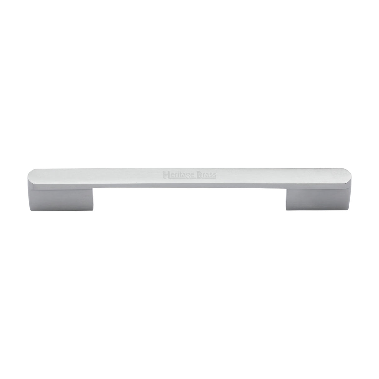 High quality image of the Heritage Brass Cabinet Pull Bridge Design 192&amp;224mm CTC Satin Chrome Finish
 | Sku. c3684-192-224sc | Discounted prices available from Trade Door Handles