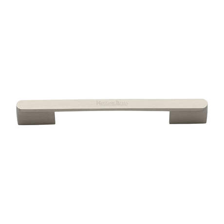 High quality image of the Heritage Brass Cabinet Pull Bridge Design 192&amp;224mm CTC Satin Nickel Finish
 | Sku. c3684-192-224sn | Discounted prices available from Trade Door Handles