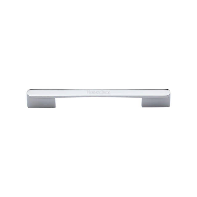 High quality image of the Heritage Brass Cabinet Pull Bridge Design 96mm CTC Polished Chrome Finish | Sku. c3684-96-pc | Discounted prices available from Trade Door Handles
