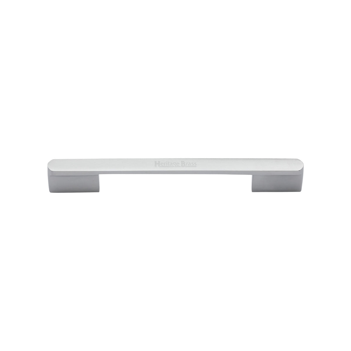 High quality image of the Heritage Brass Cabinet Pull Bridge Design 96mm CTC Satin Chrome Finish | Sku. c3684-96-sc | Discounted prices available from Trade Door Handles