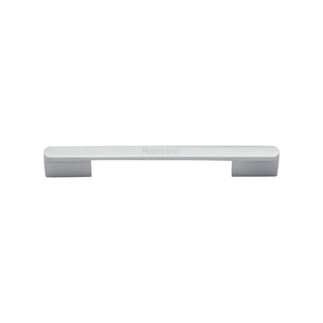 High quality image of the Heritage Brass Cabinet Pull Bridge Design 96mm CTC Satin Chrome Finish | Sku. c3684-96-sc | Discounted prices available from Trade Door Handles