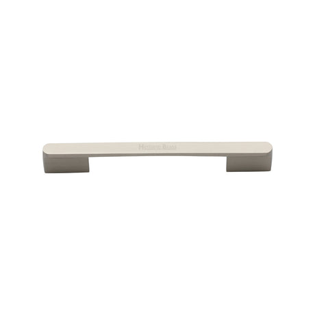 High quality image of the Heritage Brass Cabinet Pull Bridge Design 96mm CTC Satin Nickel Finish | Sku. c3684-96-sn | Discounted prices available from Trade Door Handles
