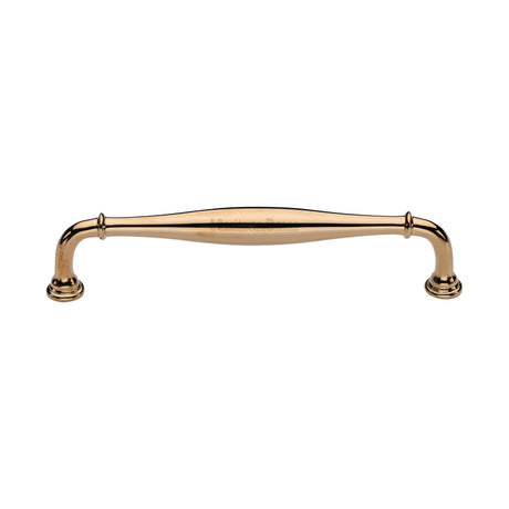 High quality image of Heritage Brass Cabinet Pull Henley Traditional Design 152mm CTC Unlacquered Brass Finish | Sku. C3960 203-ULB | available from Trade Door Handles.