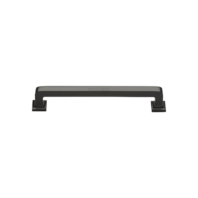 High quality image of the Heritage Brass Cabinet Pull Square Vintage Design 101mm CTC Matt Bronze Finish | Sku. c3964-101-mb | Discounted prices available from Trade Door Handles
